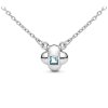 Sterling Silver Sky Blue Topaz Necklace 18 Inches