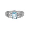 Sterling Silver Sky Blue Topaz Ring