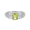 Sterling Silver Peridot Ring