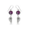 Sterling Silver Feather Earrings