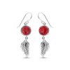 Sterling Silver Feather Earrings