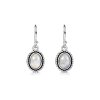 Sterling Silver Rainbow Moonstone Earrings