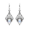 Sterling Silver Moonstone Earrings