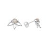 Sterling Silver Rainbow Moonstone Earrings