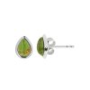 Sterling Silver Green Turquoise  Earrings