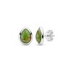 Sterling Silver Green Turquoise  Earrings