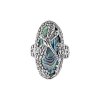 Sterling Silver Abalone Dragonfly Ring