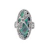 Sterling Silver Abalone Dragonfly Ring