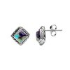 Sterling Silver Mohave Multi-Color Turquoise Earrings