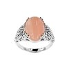 Sterling Silver Pink Peruvian Opal Ring
