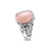 Sterling Silver Pink Peruvian Opal Ring