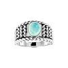 Sterling Silver Larimar Ring