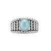 Sterling Silver Larimar Ring