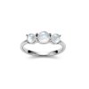 Sterling Silver Rainbow Moonstonel Ring