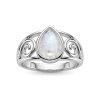 Sterling Silver Rainbow Moonstone Ring