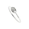 Sterling Silver Rainbow Moonstone Evil Eye Ring
