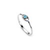 Sterling Silver Turquoise Evil Eye Ring