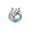 Sterling Silver Turquoise Horseshoe Ring