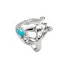Sterling Silver Turquoise Horseshoe Ring