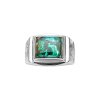 Sterling Silver Azurmalachite Men's Ring