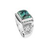 Sterling Silver Azurmalachite Men's Ring