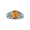Sterling SilverAmber Ring