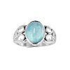 Sterling Silver Larimar Ring