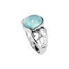 Sterling Silver Larimar Ring