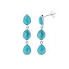 Sterling Silver Turquoise Earrings