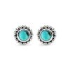 Sterling Silver Turquoise Stud Earrings