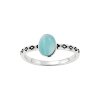 Sterling Silver Larimar Ring