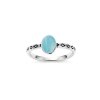 Sterling Silver Larimar Ring