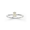 Sterling Silver Rainbow  Moonstone Ring