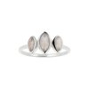 Sterling Silver Rainbow  Moonstone Ring