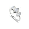 Sterling Silver Rainbow  Moonstone Ring
