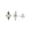 Sterling Silver Rainbow Moonstone Earrings