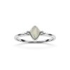 Sterling Silver Rainbow  Moonstone Ring