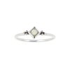 Sterling Silver Rainbow  Moonstone Ring