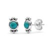 Sterling Silver Turquoise Stud Earrings