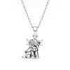 Sterling Silver Bull Pendant With Chain 18 Inches