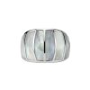 Sterling Silver Mother-of-Pearl Inlay Band Ring