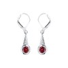 Sterling Silver Garnet Earrings