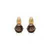 Sterling Silver Smoky Quartz Earrings Over 18K Yellow Gold Plated