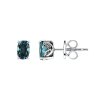Sterling Silver London Blue Topaz Earrings