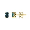 Sterling Silver London Blue Topaz Earrings