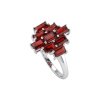 Sterling Silver Garnet Ring