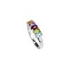 Sterling Silver Multi Gemstone Ring
