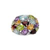 Sterling Silver Multi Colored Gemstone Ring