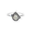 Sterling Silver Rainbow Moonstone Ring