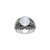 Rainbow Moonstone Sterling Silver Ring